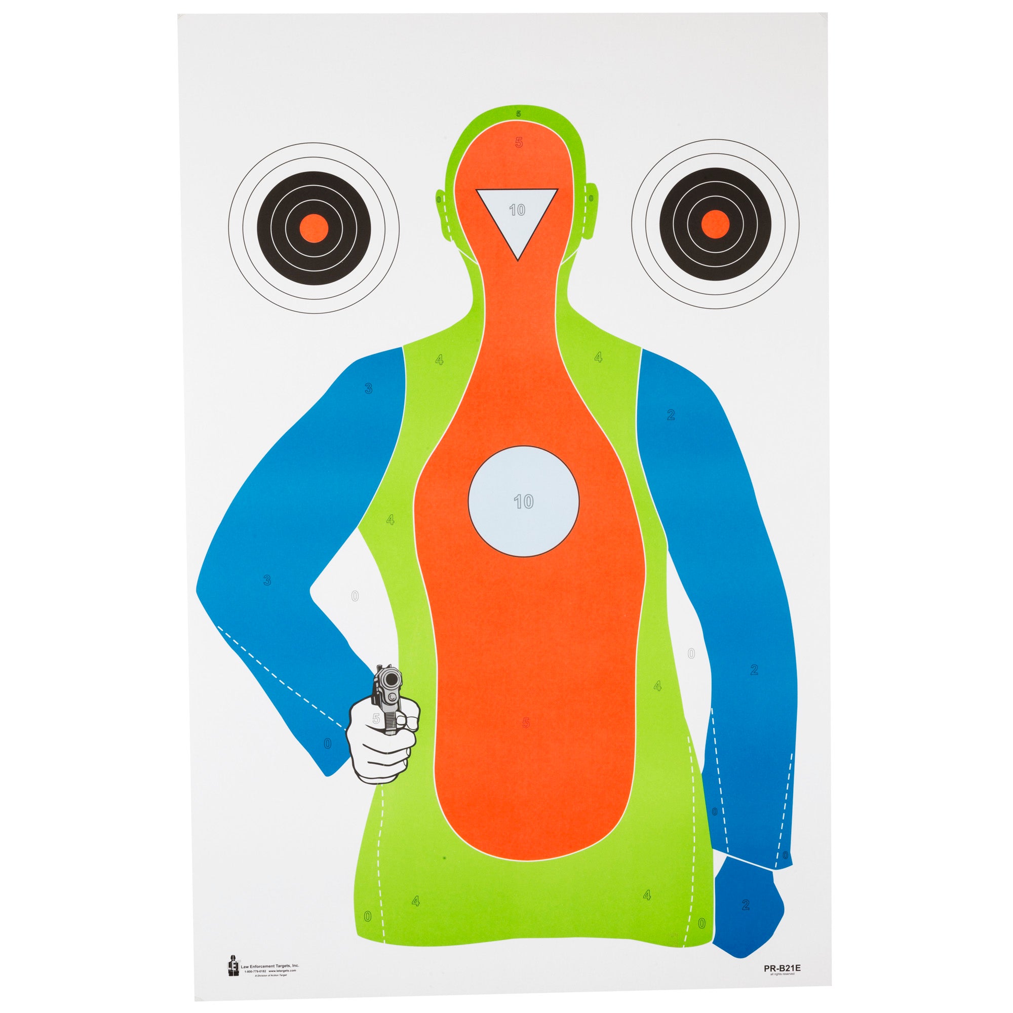 Action Target High Visibility Flor B 21E 100-pack for Law Enforcement and Shooting Ranges