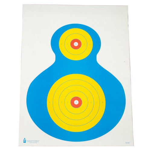 Action Target High Visibility Fluorescent Silhouette Targets - 100 Pack