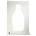 Action Target Standard FBI/DEA Q Target - White, 100 Pack
