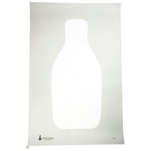 Action Target Standard FBI/DEA Q Target - White, 100 Pack