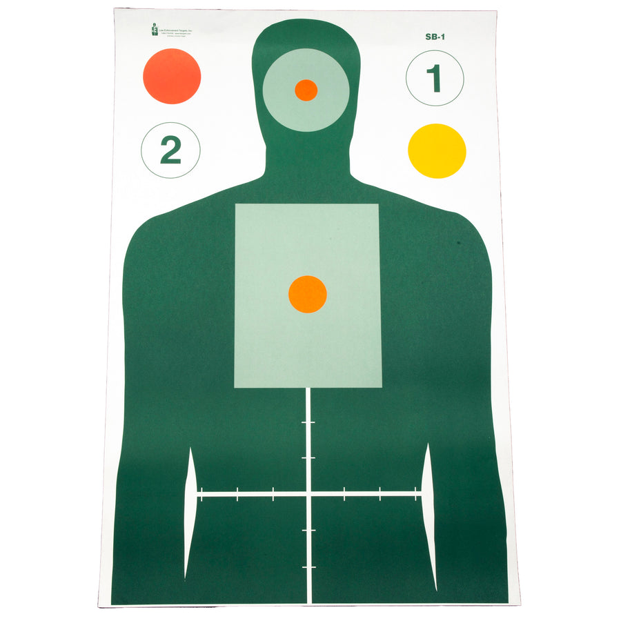 Action Target MN Center for Criminal Justice Advanced Target - 100 Pack for Shooting Range Training