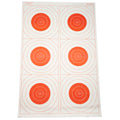 Action Target Six Bull's-Eye Military Training Target - Red, Pack of 100