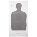 Action Target TQ-15 Gray Standard Shooting Target – 100 Pack