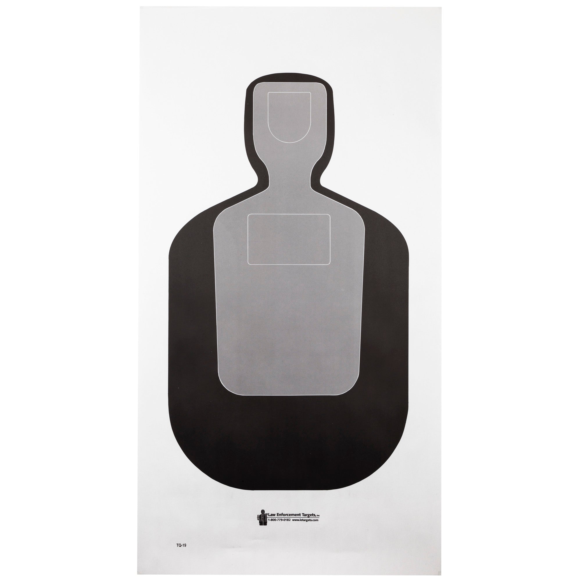 Action Target Standard TQ-19-100 Precision Shooting Target for Law Enforcement and Training