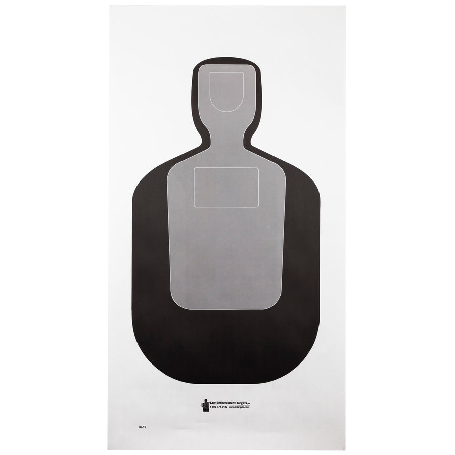 Action Target Standard TQ-19-100 Precision Shooting Target for Law Enforcement and Training