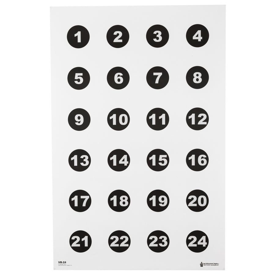 Action Target Command Training 24-Inch Circular Shooting Targets, Pack of 100