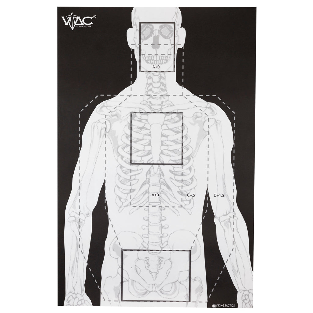 Action Target Viking Tactics Double-Sided Target (VTAC-P-100) for Law Enforcement and Shooting Ranges