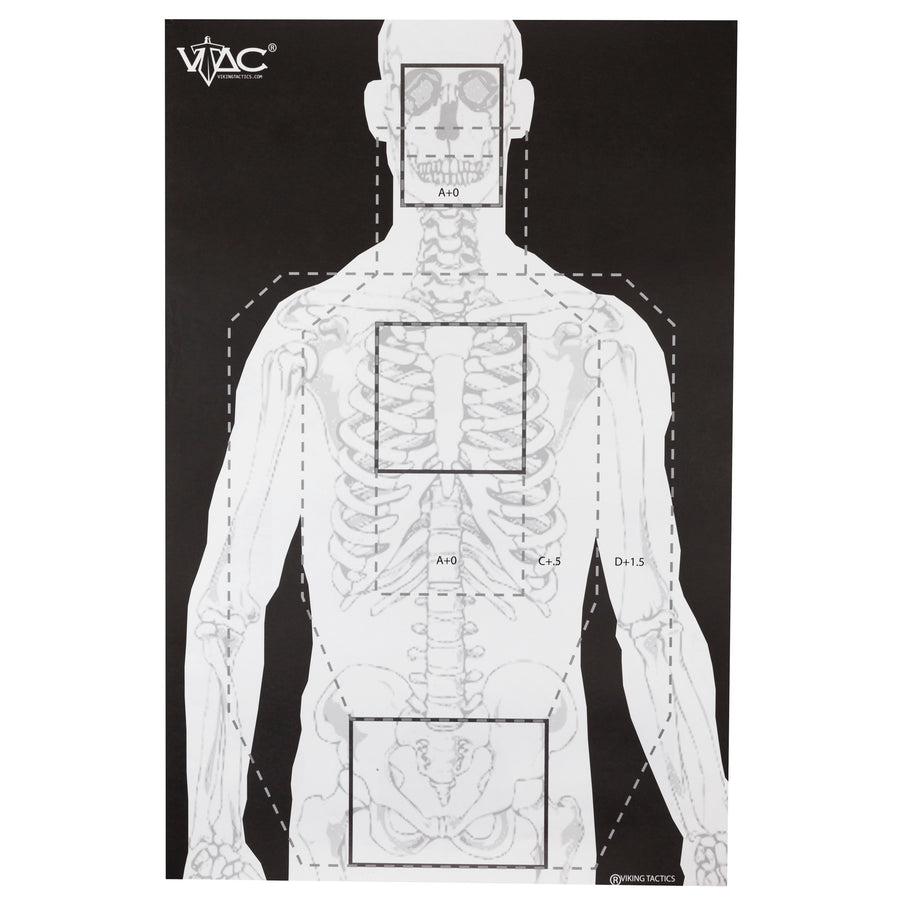 Action Target Viking Tactics Double-Sided Target (VTAC-P-100) for Law Enforcement and Shooting Ranges
