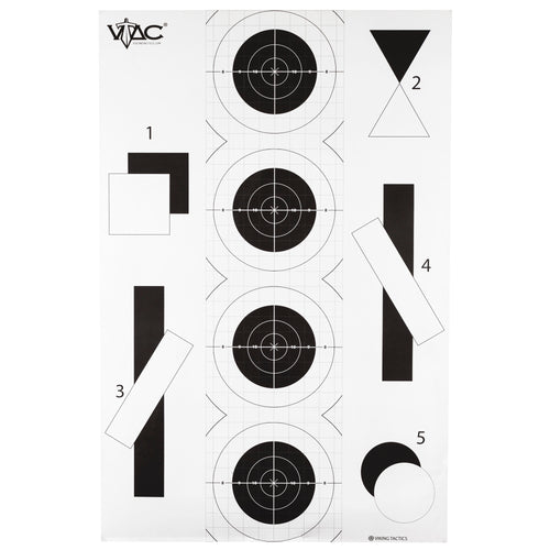 Action Target Viking Tactics Double-Sided Target (VTAC-P-100) for Law Enforcement and Shooting Ranges