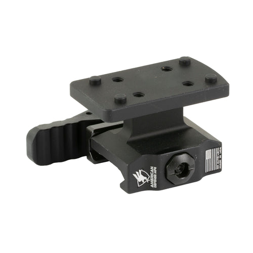 American Defense Manufacturing Lightweight TR QD Mount for Red Dot Optics - Lower 1/3 Co-Witness, Black
