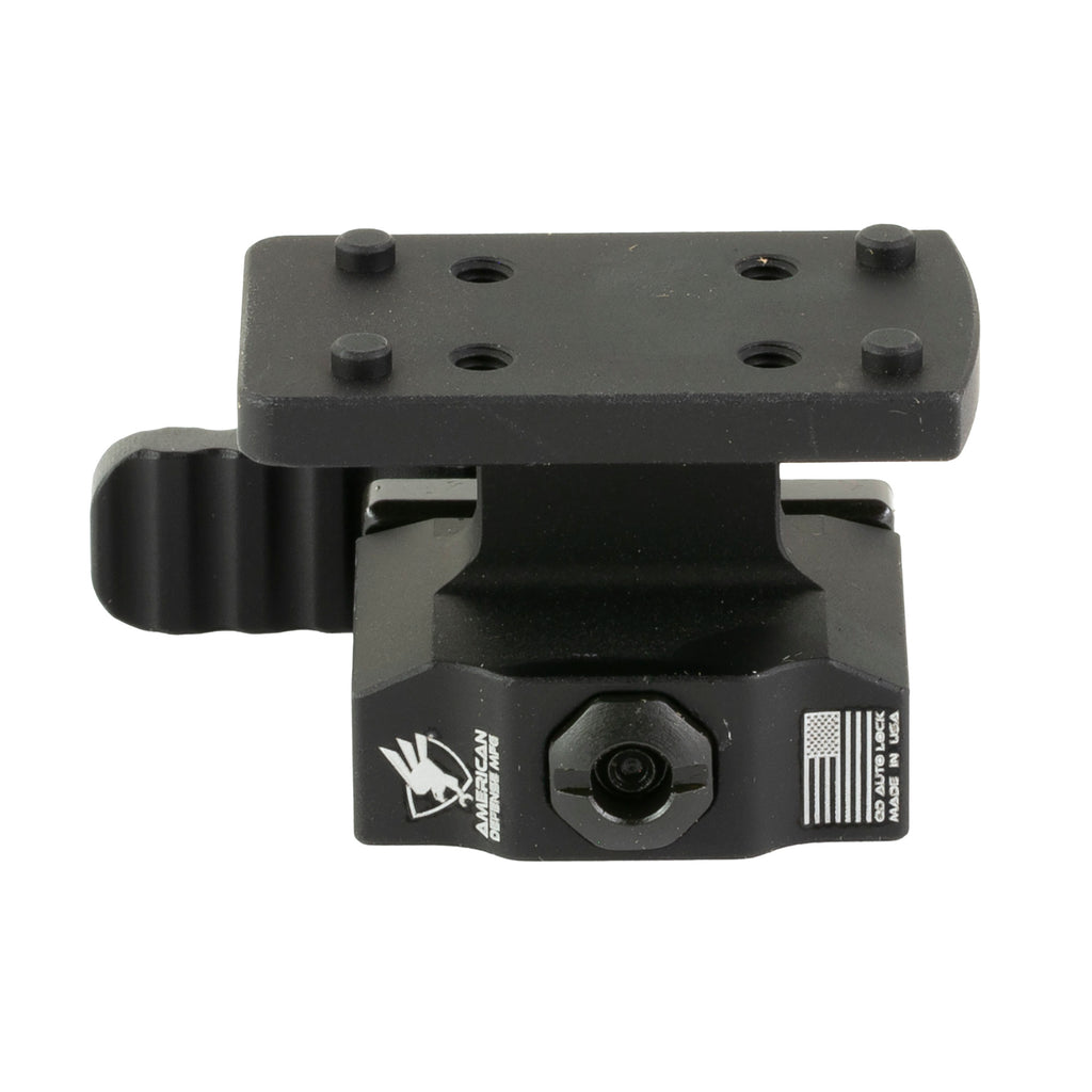 American Defense Manufacturing Lightweight TR QD Mount for Red Dot Optics - Lower 1/3 Co-Witness, Black