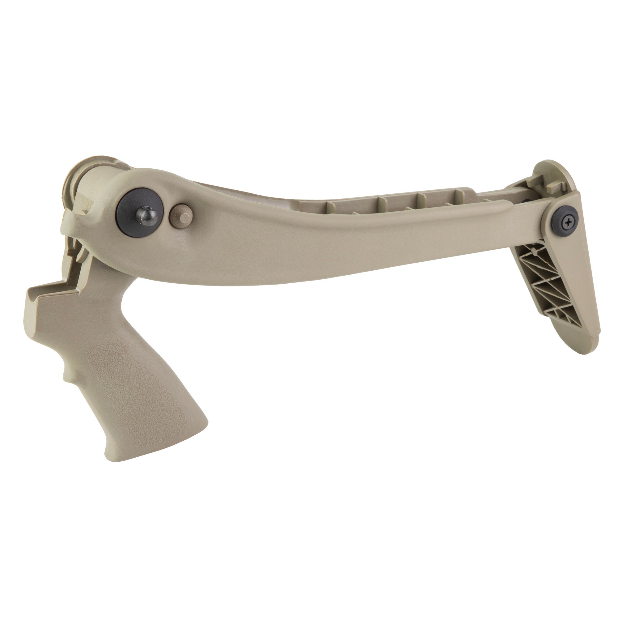 ATI Outdoors Shotforce Top Folding Stock in Flat Dark Earth for 12GA Mossberg and Remington Firearms