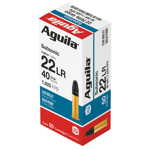 Aguila Ammunition 22LR Rimfire Solid Point 40 Grain – Perfect for Target Shooting and Plinking