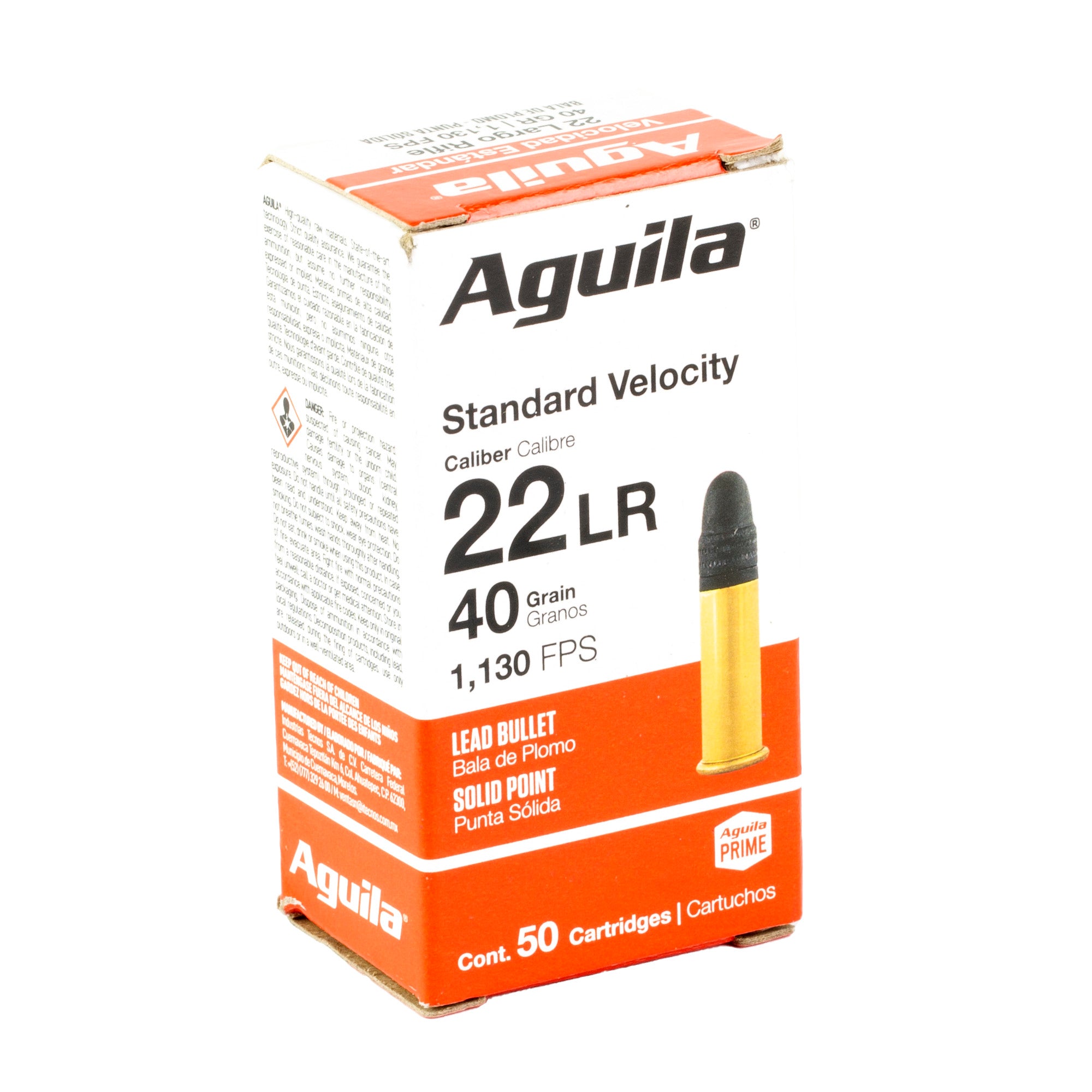 Aguila Ammunition 22LR Rimfire Solid Point 40 Grain – Target Shooting & Plinking Ammo