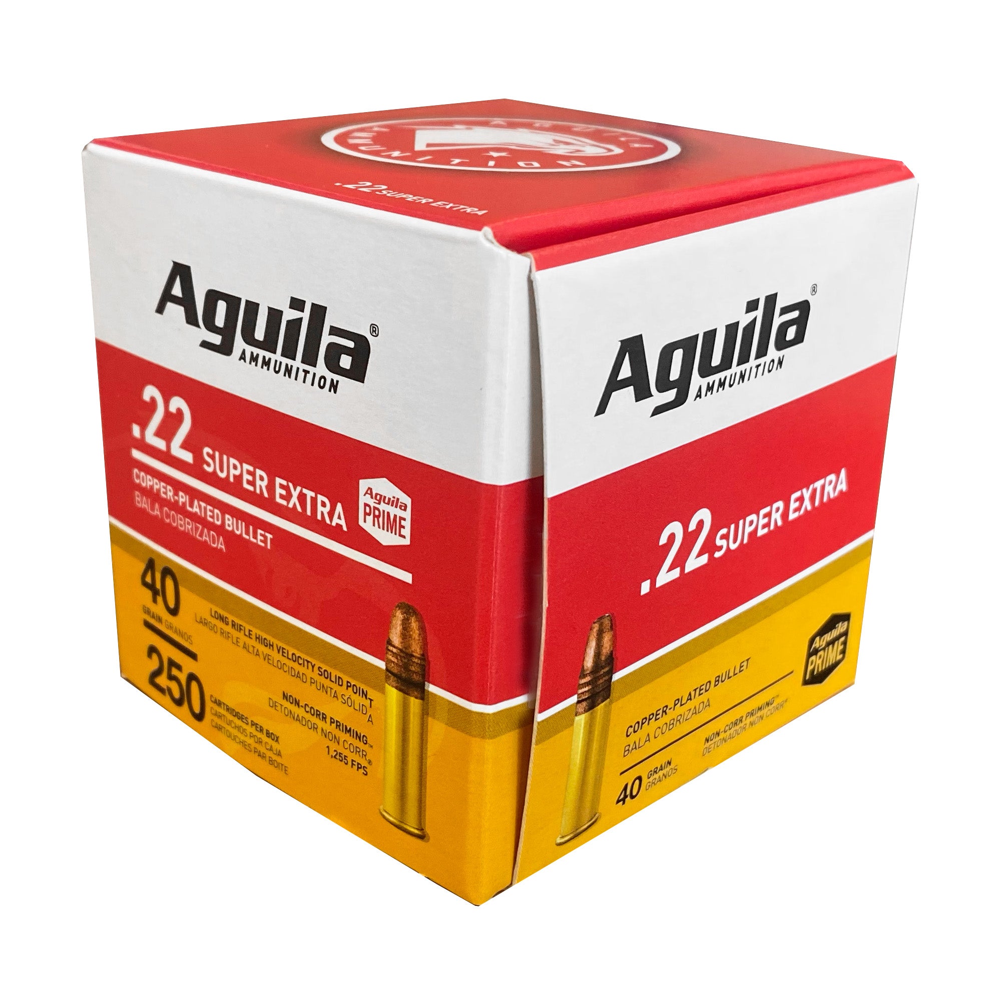 Aguila Ammunition 1B221100 .22 LR 40 Grain Solid Point Rimfire Ammo - 250 Rounds