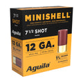 Aguila Ammunition Minishell 12 Gauge #7.5 – Compact Shotshell for Target Practice and Competition