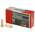 Aguila Ammunition 25 ACP 50-Grain Full Metal Jacket Pistol Ammo, 50 Rounds per Box