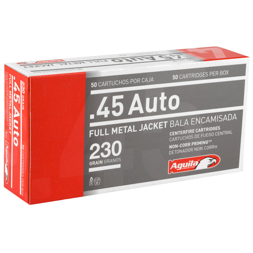 Aguila Ammunition 45 ACP 230-Grain FMJ Pistol Rounds - Pack of 50