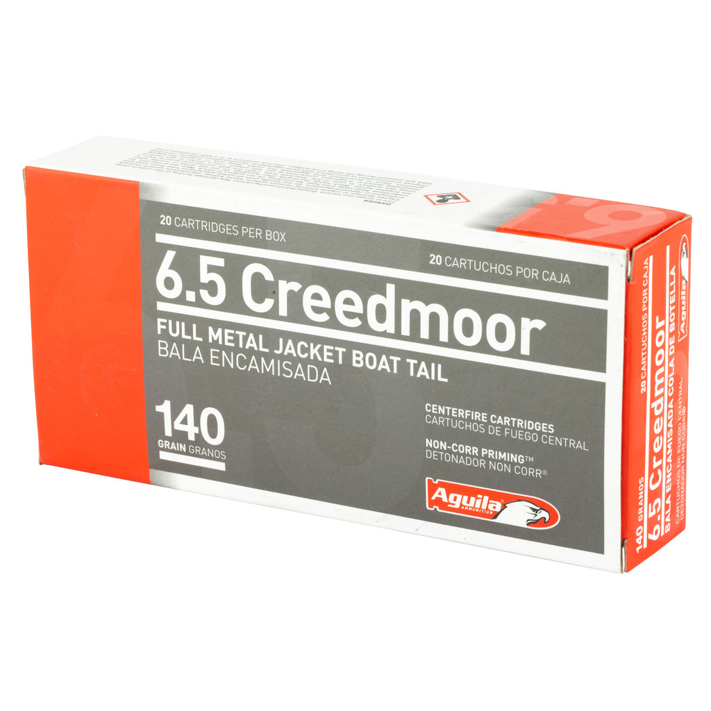 Aguila Ammunition 6.5 Creedmoor 140-Grain Full Metal Jacket Boat Tail Ammunition