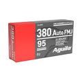 Aguila Ammunition 380 ACP 95-Grain FMJ Pistol Rounds - Reliable Target Shooting Ammo