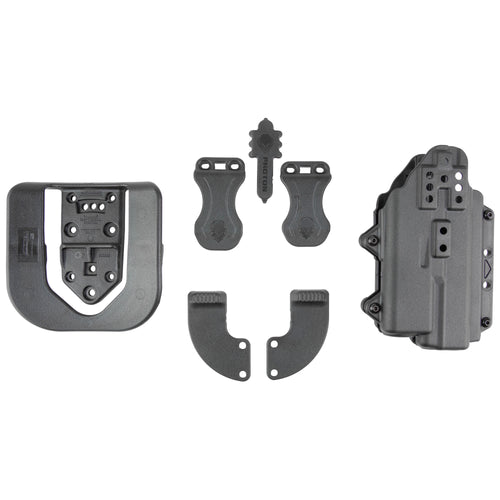 Alien Gear Holsters Photon Holster for Glock 17/22/47 - Outside Waistband, Ambidextrous, Black Polymer