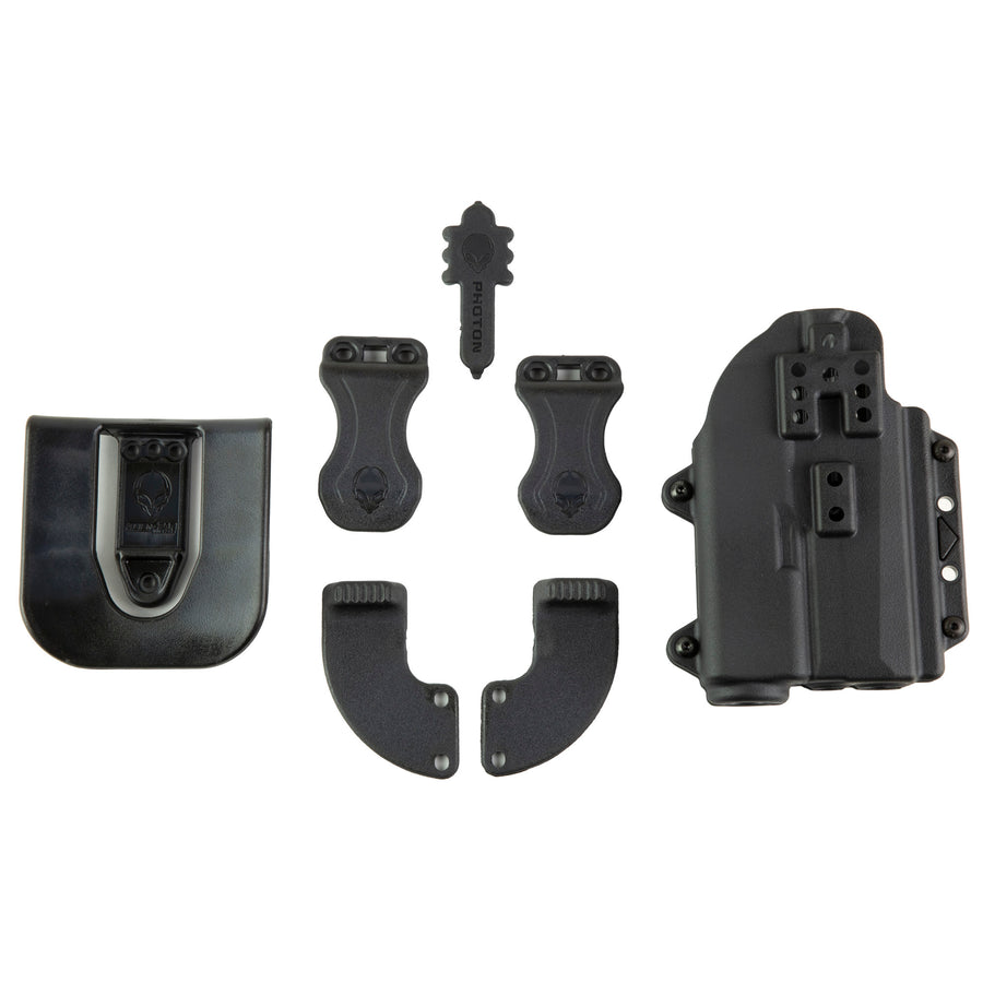 Alien Gear Holsters Photon Holster for P320C/M18 with Light - Outside Waistband, Black Polymer