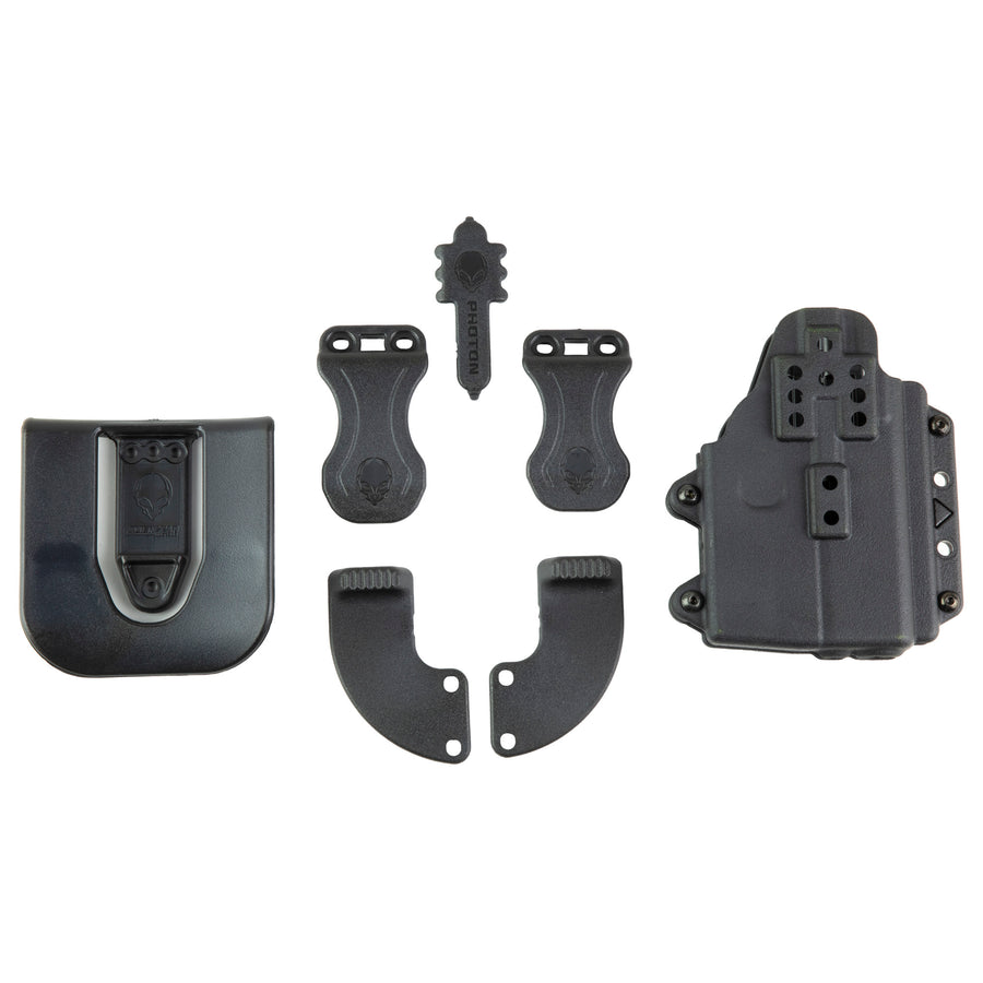 Alien Gear Holsters Photon Holster for Glock 43/43X with Light - Outside Waistband, Black Polymer