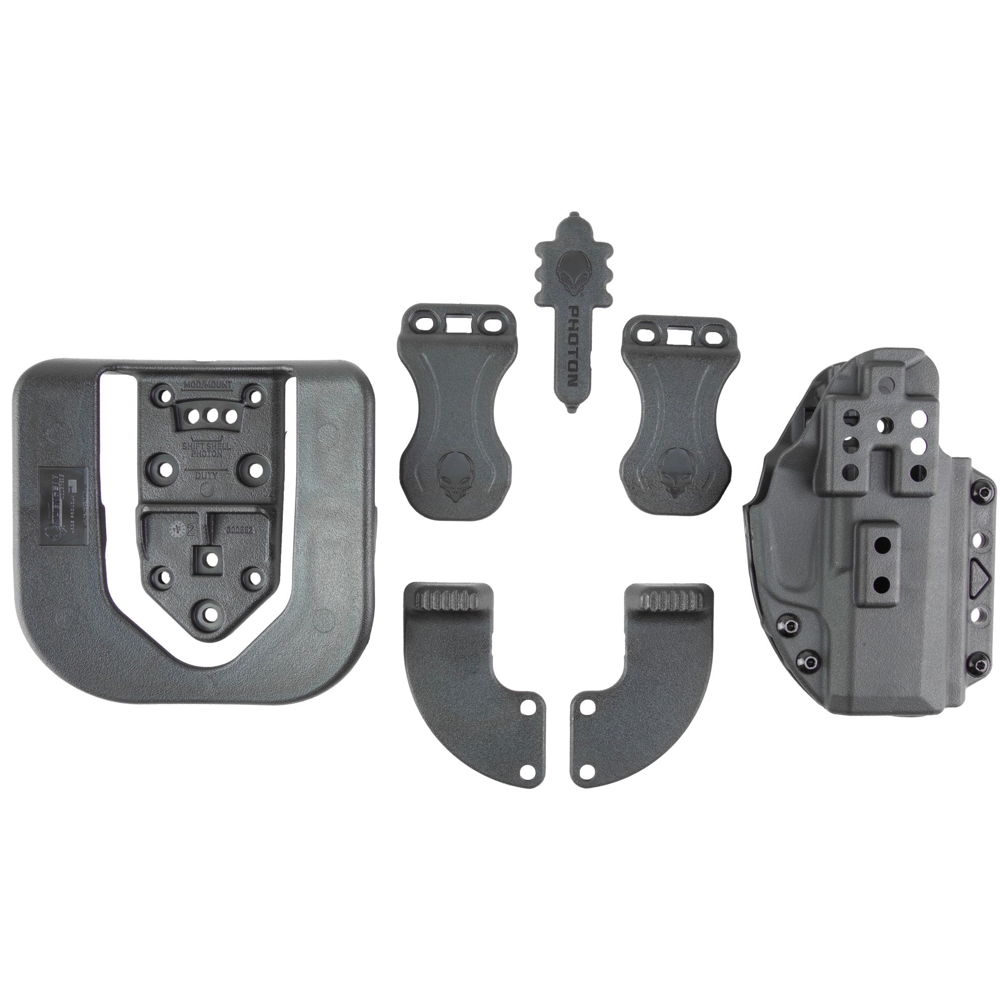 Alien Gear Holsters Photon Holster for Sig P365 – Ambidextrous Outside Waistband Carry, No-Light Compatible, Black Polymer