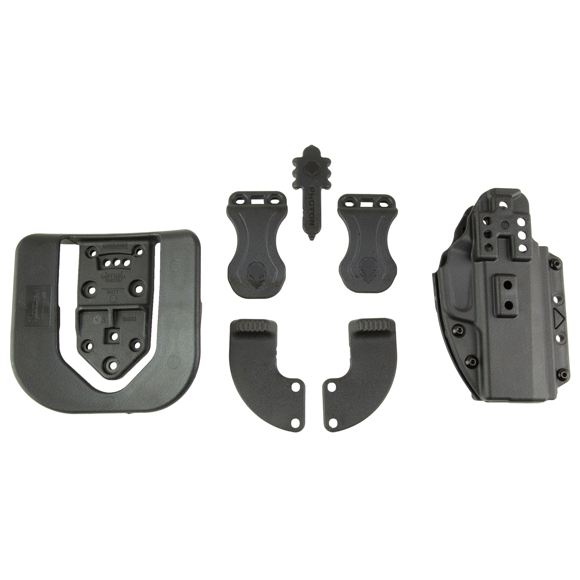 Alien Gear Holsters Photon Outside Waistband Holster for Sig P365X Macro - Ambidextrous Black Polymer Design