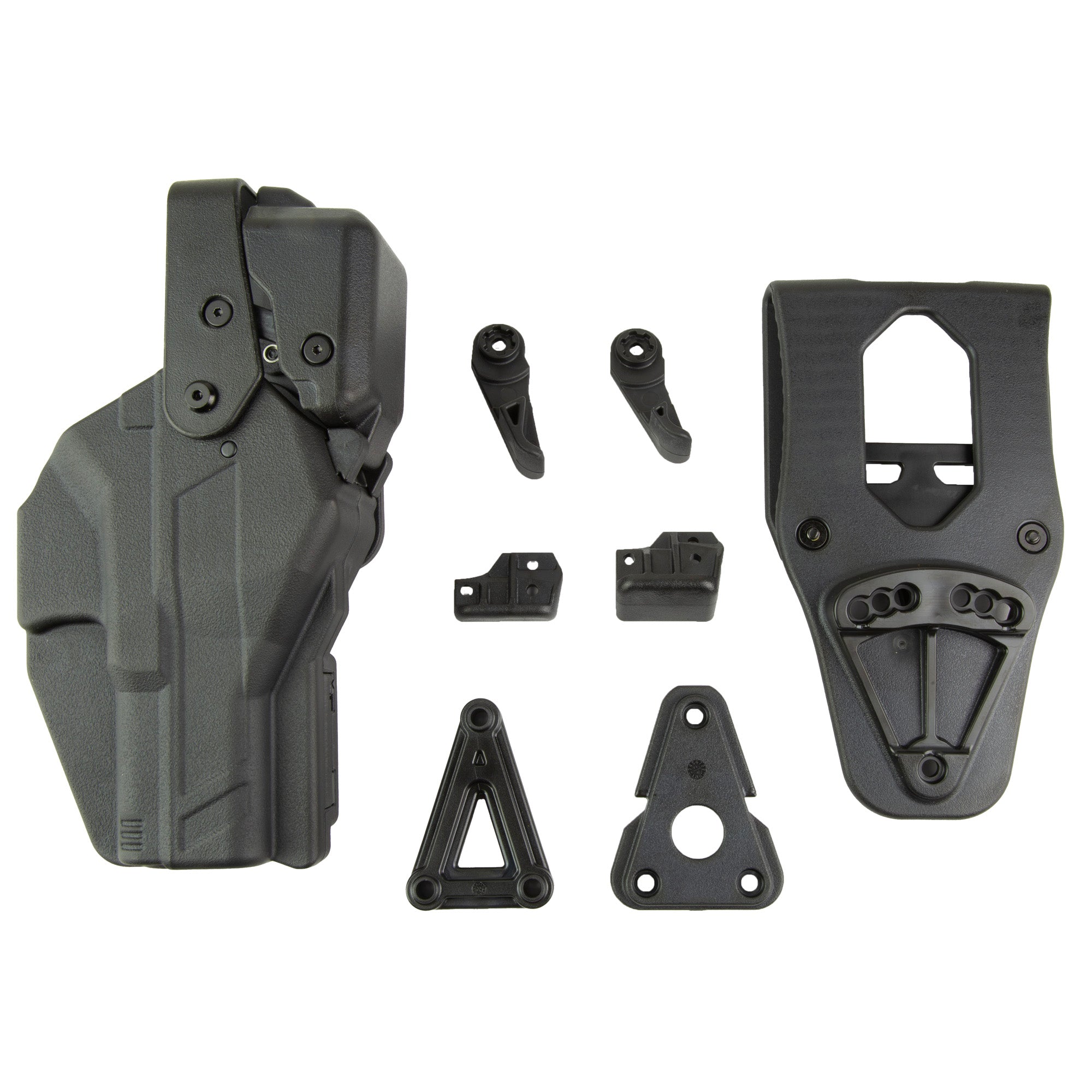 Rapid Force Level 3 Duty Holster for Glock 19, Right Hand – Black Polymer with Optic Compatibility