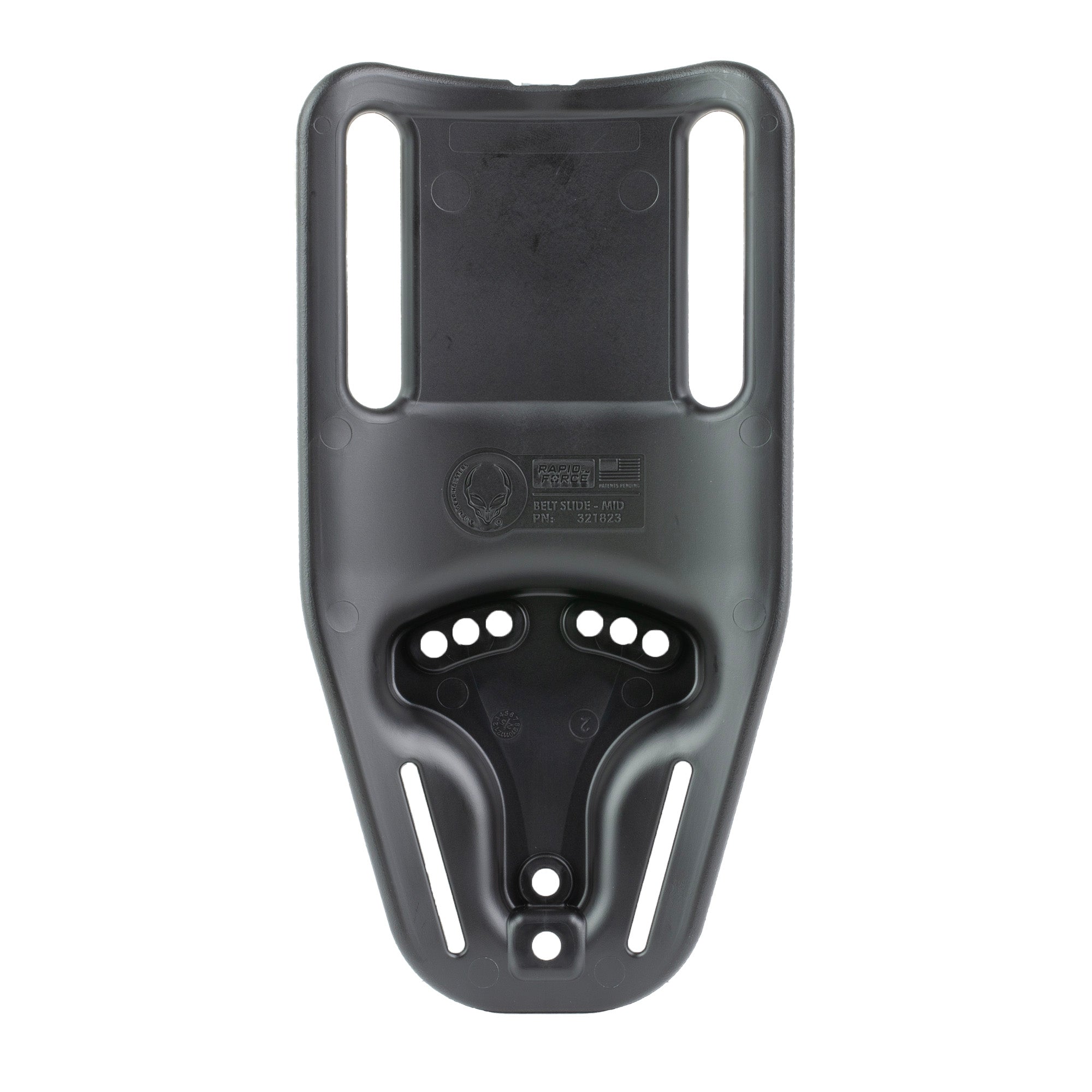 Rapid Force Mid Ride Belt Slide BK - Adjustable Holster Accessory for Rapid Force Duty Holster