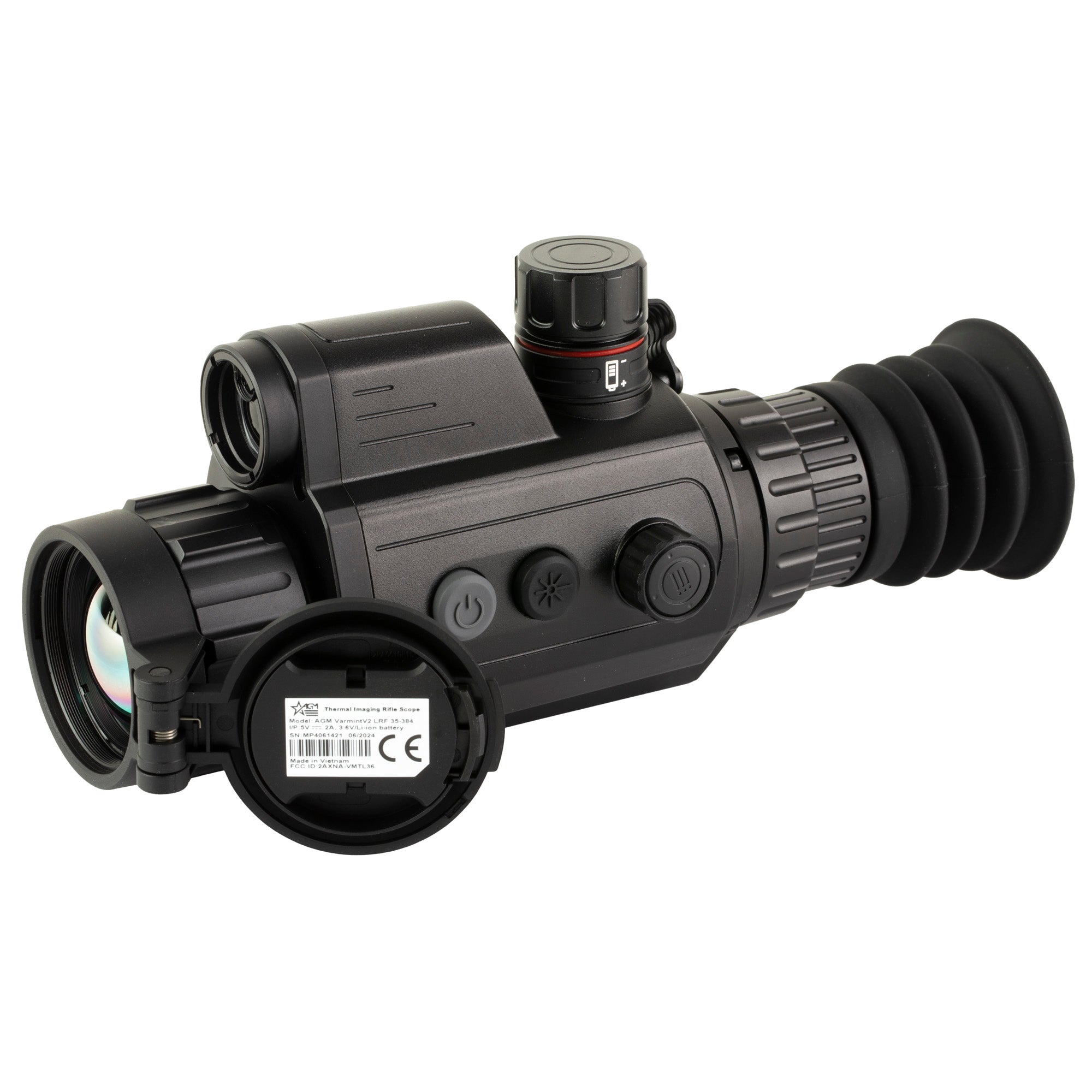 AGM Global Vision VarmintV2 35mm Thermal Scope with Laser Range Finder, 3-24X Magnification