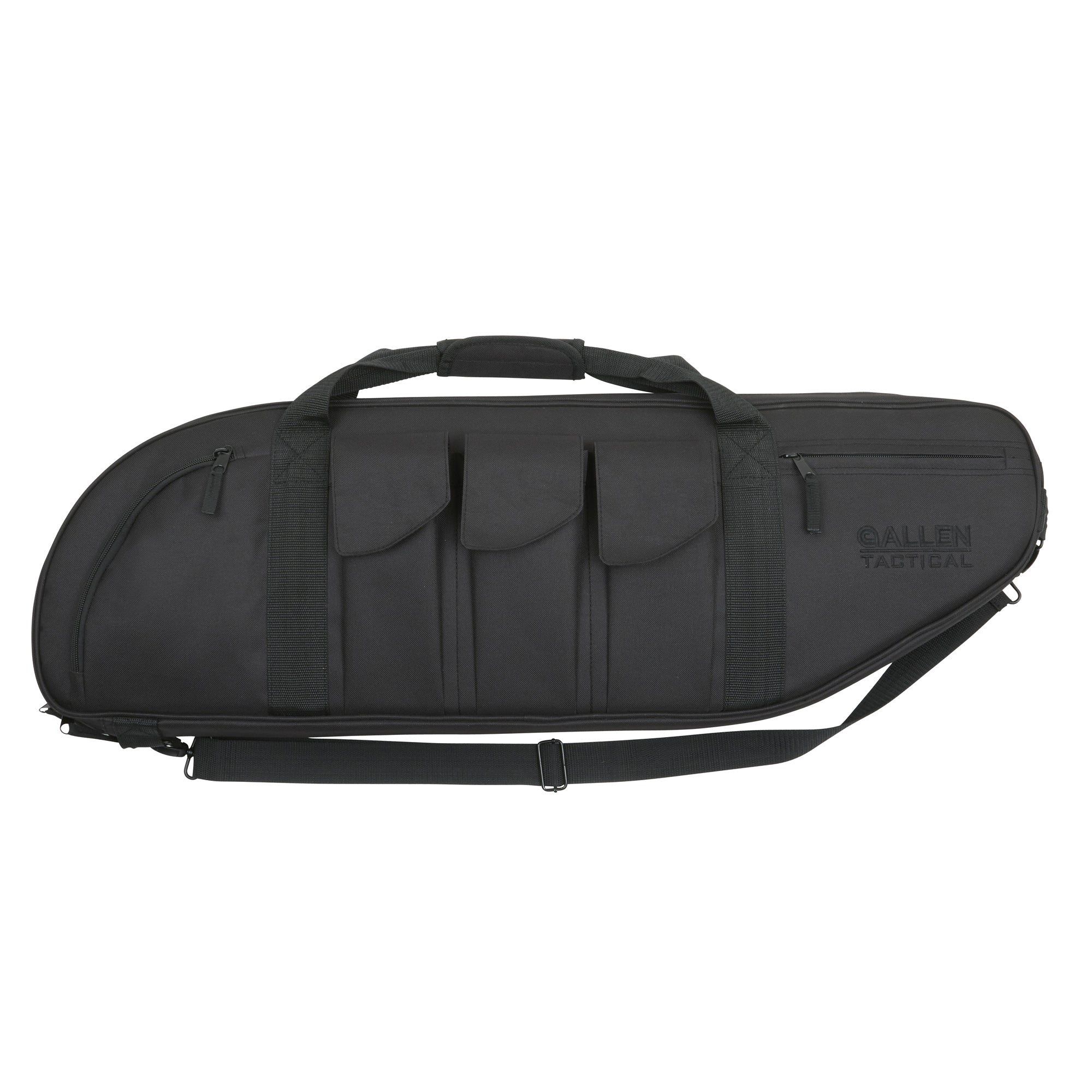 Allen Company Battalion Tactical Rifle Case - 42-Inch Black Endura Material with Multiple Pockets and Detachable Shoulder Strap