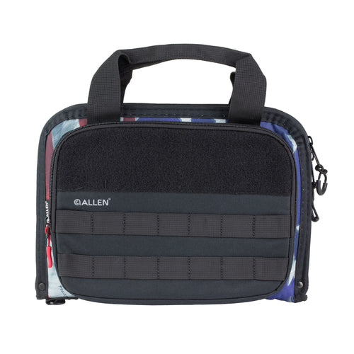 Allen Company Victory Series Double Pistol Case with MOLLE Loops and Front Storage Pouch