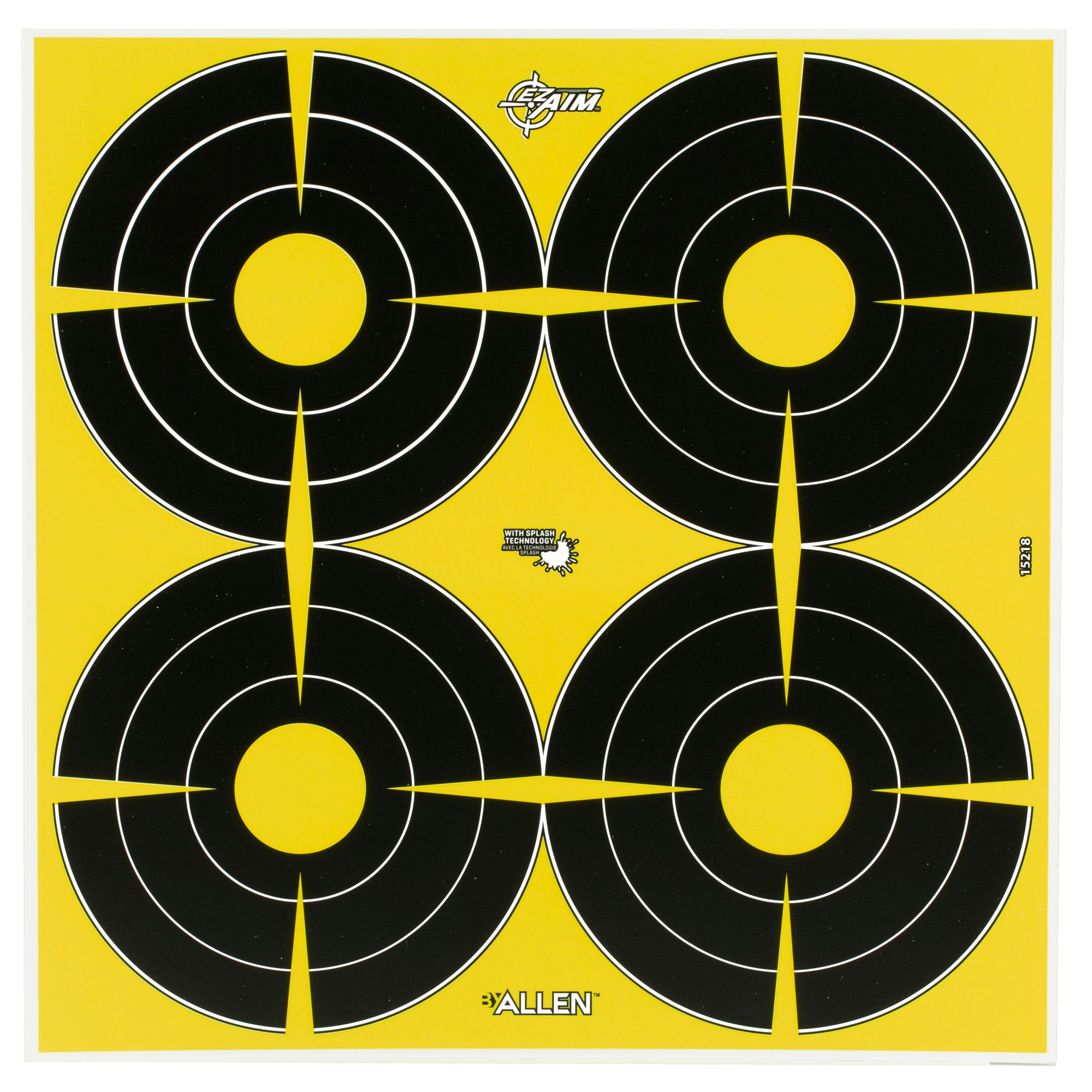 Allen Company EZ Aim Non-Adhesive 12x12 Target - 8 Pack with Splash Technology