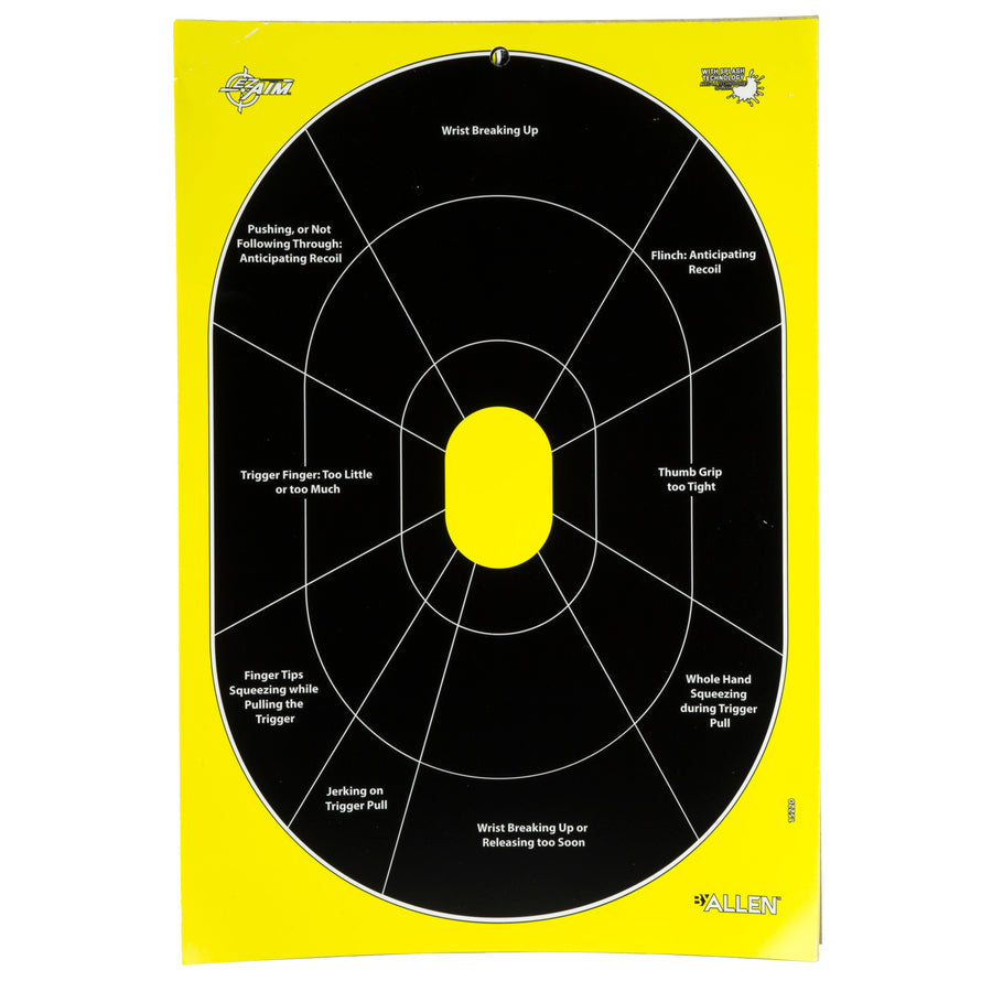 Allen Company EZ Aim Adhesive 12x18 Inch Targets - 30 Pack for Archery and Shooting Practice