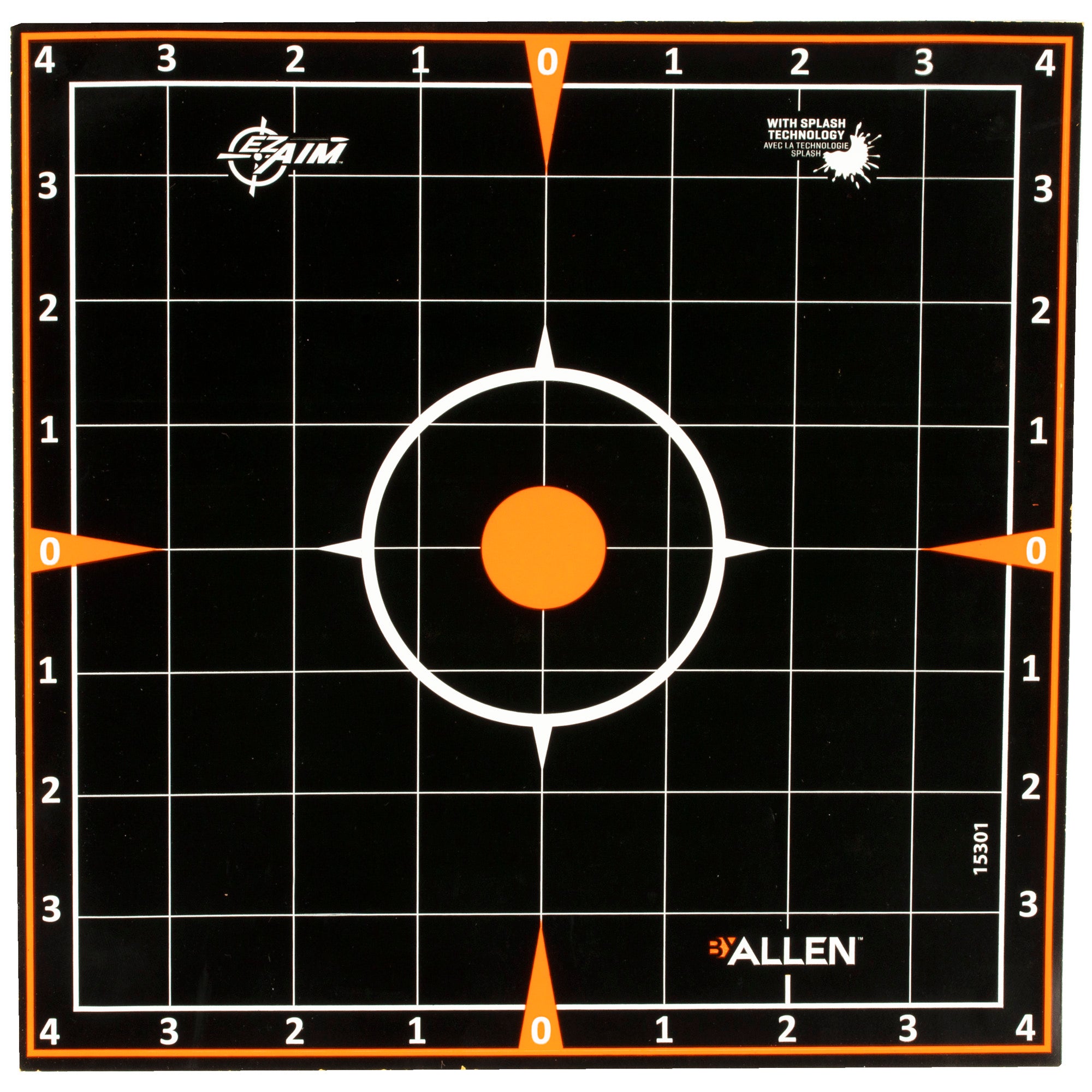 Allen Company EZ Aim Adhesive 8x8 Inch Sight-In Grid Targets (5 Pack)