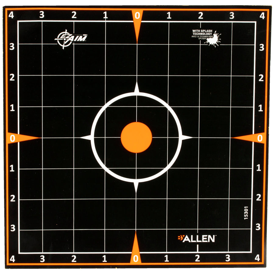 Allen Company EZ Aim Adhesive 8x8 Inch Sight-In Grid Targets (5 Pack)