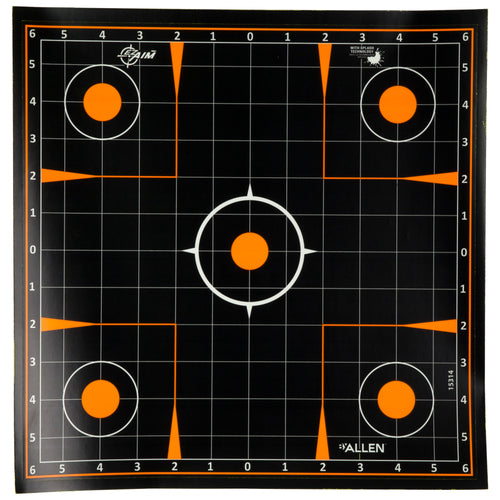 Allen Company EZ Aim Splash Paper Shooting Targets – 12x12 Inches, Pack of 10