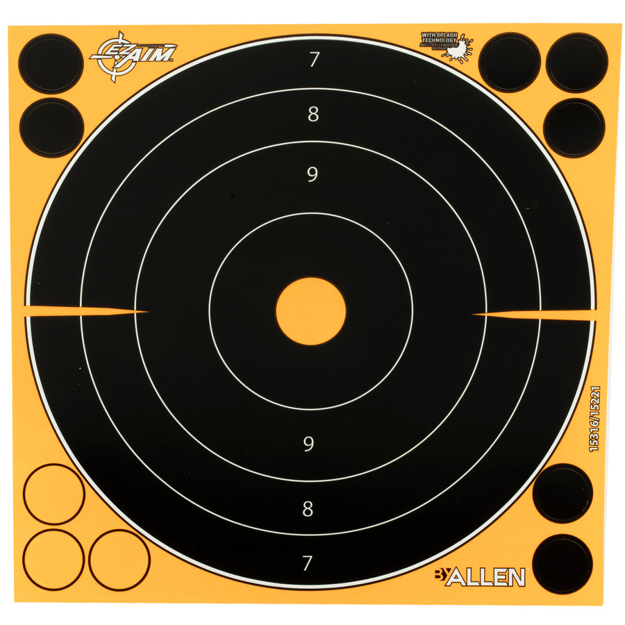 Allen Company EZ Aim Adhesive 8-Inch Paper Bullseye Targets (6-Pack)