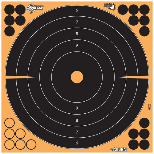 Allen Company EZ Aim Adhesive 12-inch Bullseye Targets – 5 Pack for Improved Accuracy