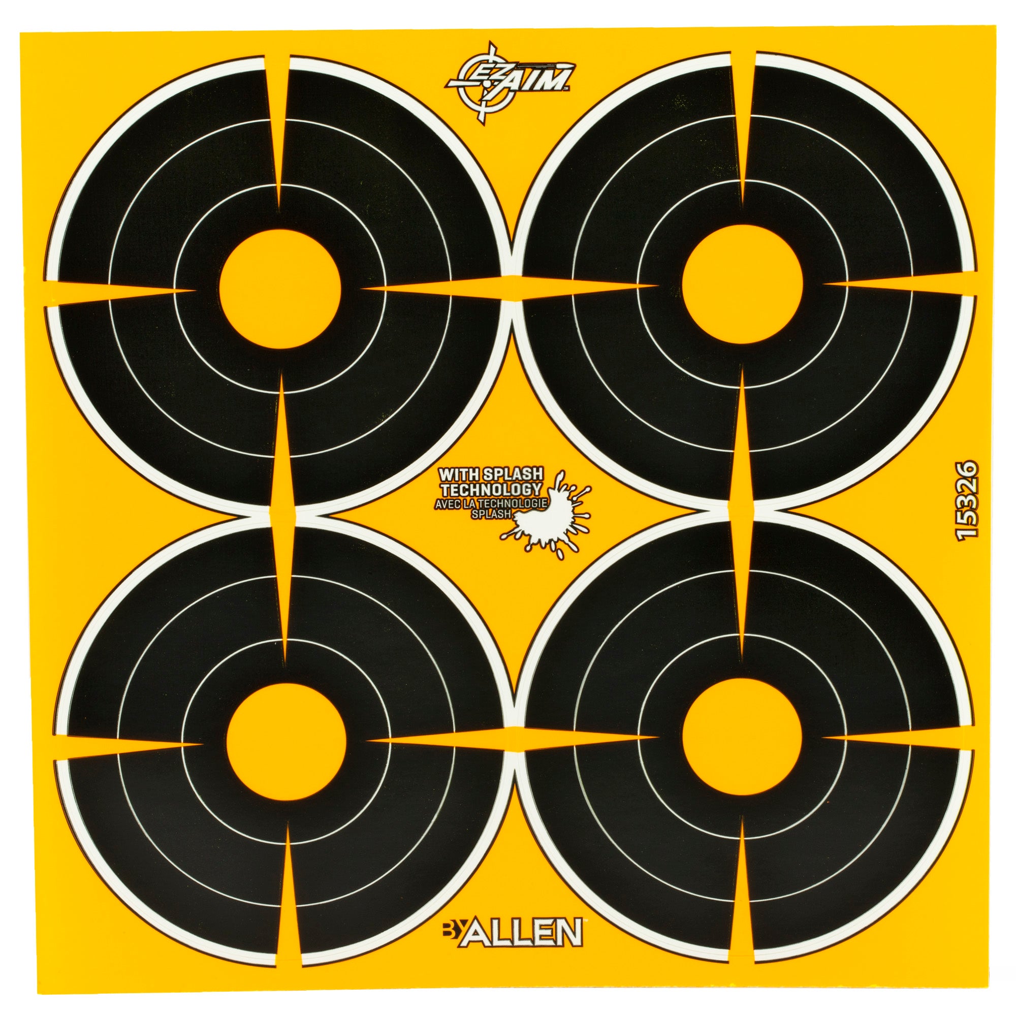 Allen Company EZ Aim 3-Inch Adhesive Splash Reactive Paper Shooting Targets (12 Sheets)