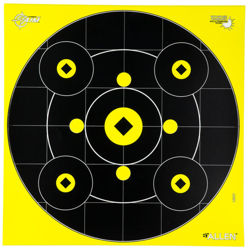 Allen Company EZ Aim Splash Target 12 Pack with Bright White Impact Halo for Shooting Practice