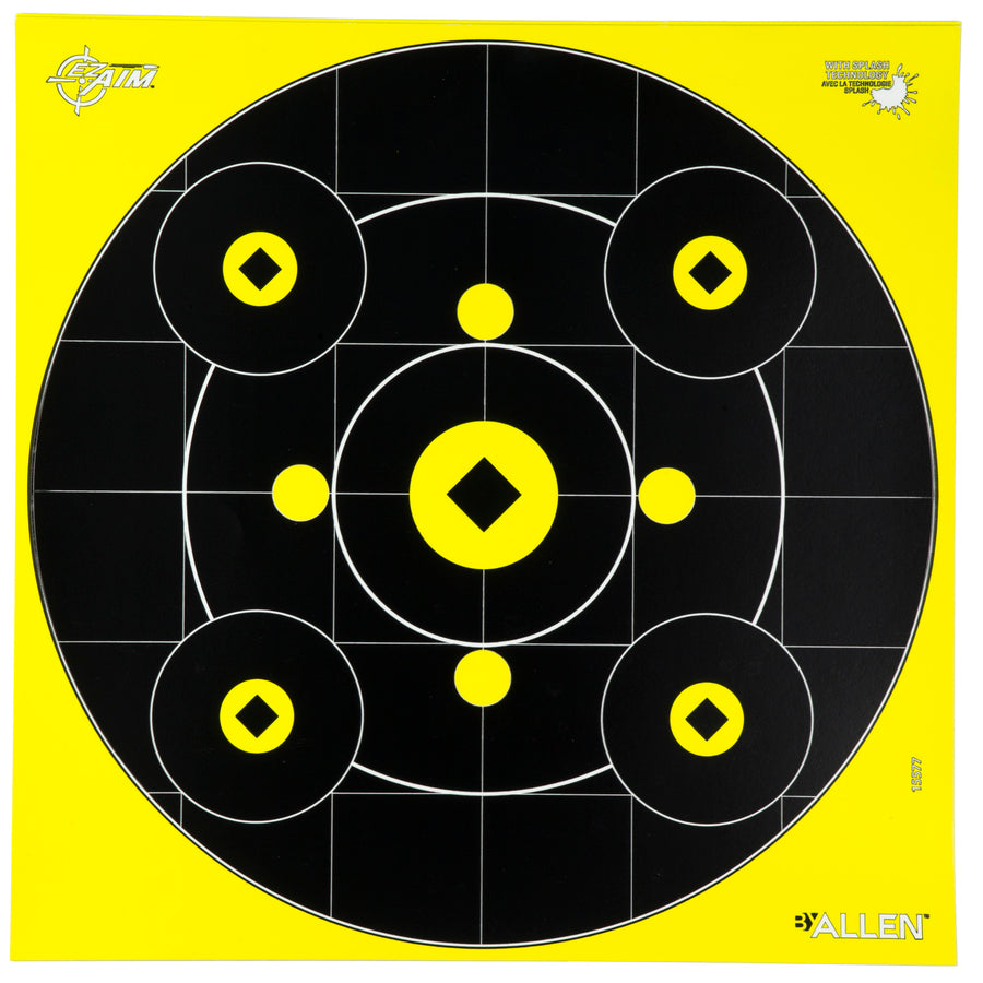 Allen Company EZ Aim Splash Target 12 Pack with Bright White Impact Halo for Shooting Practice