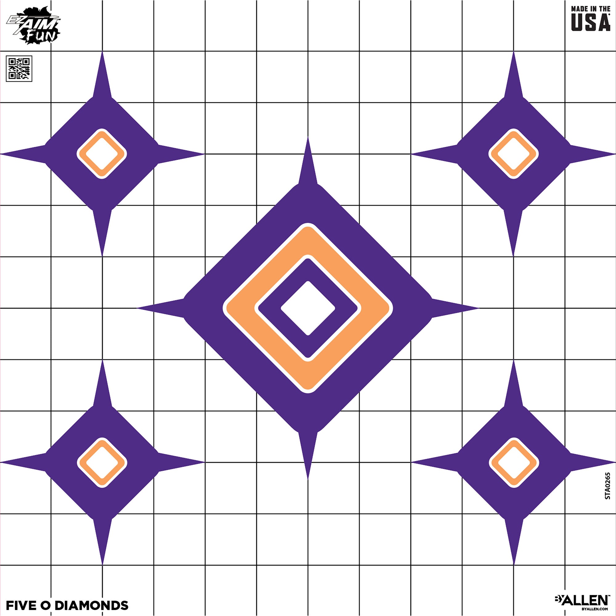 Allen Company EZ Aim Fun Dialing in More Fun Paper Targets (8x8 Inches, 9 Pack)