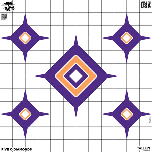 Allen Company EZ Aim Fun Dialing in More Fun Paper Targets (8x8 Inches, 9 Pack)