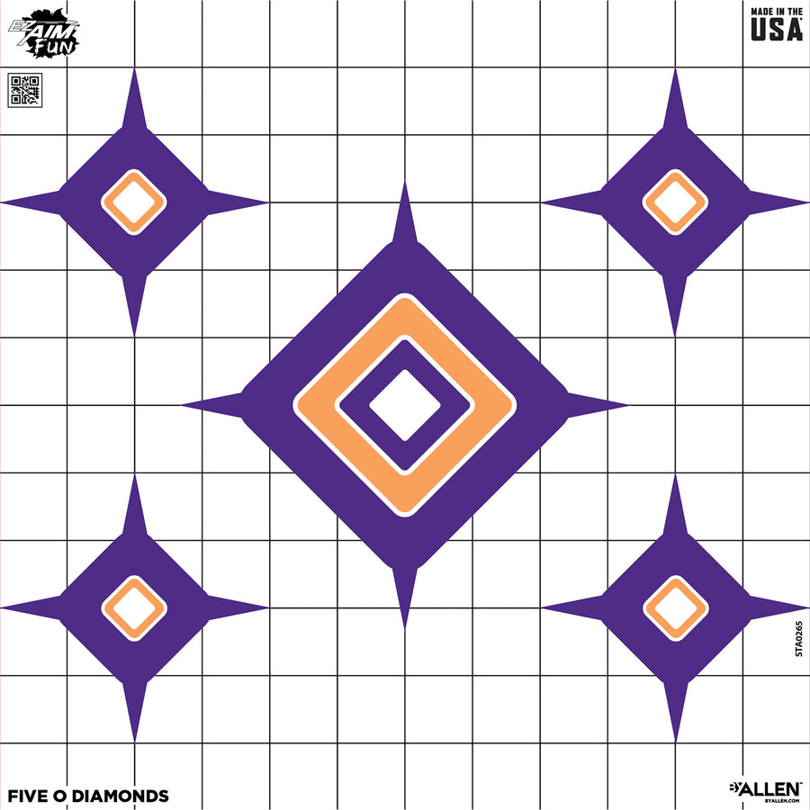 Allen Company EZ Aim Fun Dialing in More Fun Paper Targets (8x8 Inches, 9 Pack)