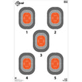 Allen Company EZ Aim 5-Spot Paper Target, 23 x 35 Inches, Pack of 50