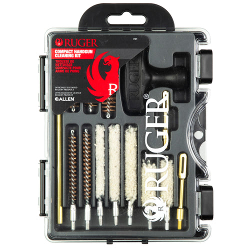 Allen Company Ruger Compact Handgun Cleaning Kit – 15-Piece Gun Cleaning Set with Sturdy Toolbox