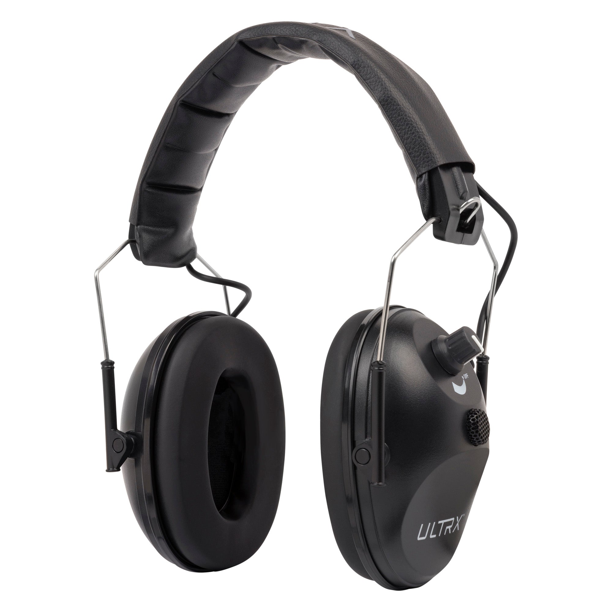 Allen Company ULTRX Electronic Earmuff in Black for Hearing Protection